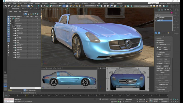 3DS Max Car Modeling Modeling 04