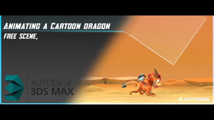 Animating Cartoon dragon using 3ds Max. Free Rigg
