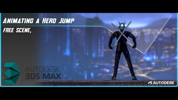 How To Animate A Hero Jump. 3ds max Animation Tutorial.