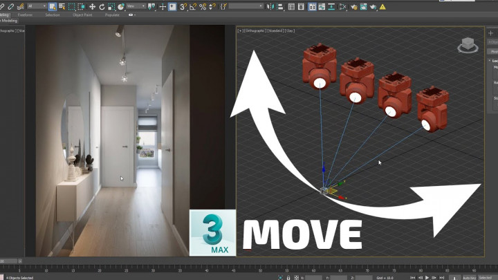 3ds Max –  Interior Lighting – set the interior lights much faster (quick tip)