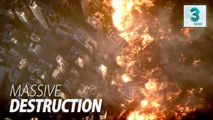 Massive fire explosion VFX Tutorial with 3ds Max & Phoenix FD (Knowing movie edition)