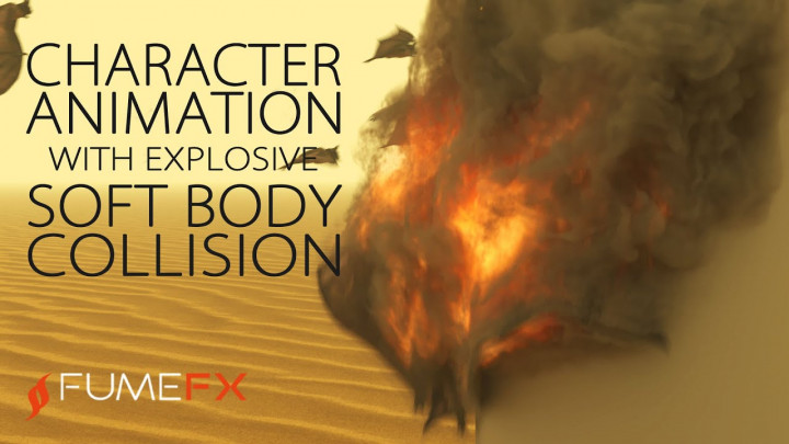 FumeFX Explosive Soft Body Collision – 3ds max Tutorial