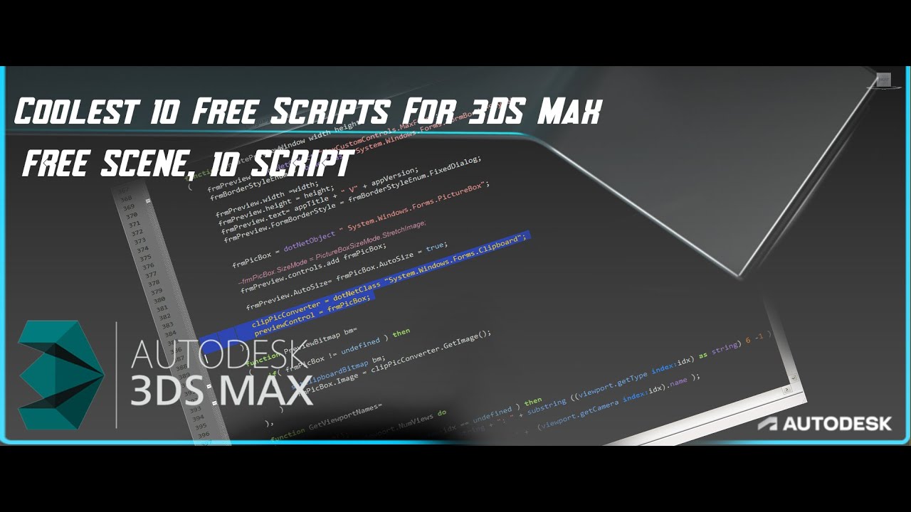 Coolest 10 Free Scripts For 3DS Max - 3dsMaxTutorial.com