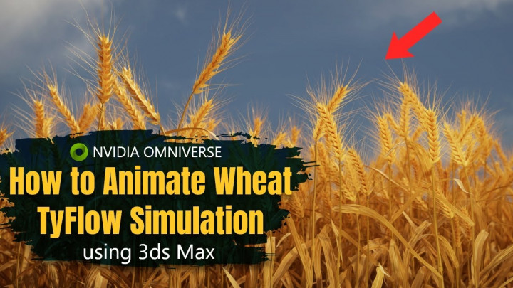 Create a flowing wheat field in Nvidia Omniverse Create. Millions of instances rendered in realtime!