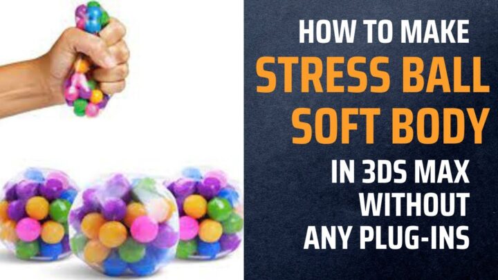 stress ball (Soft body) in 3ds max without any plugins | particle system | without Tyflow@zna_studio