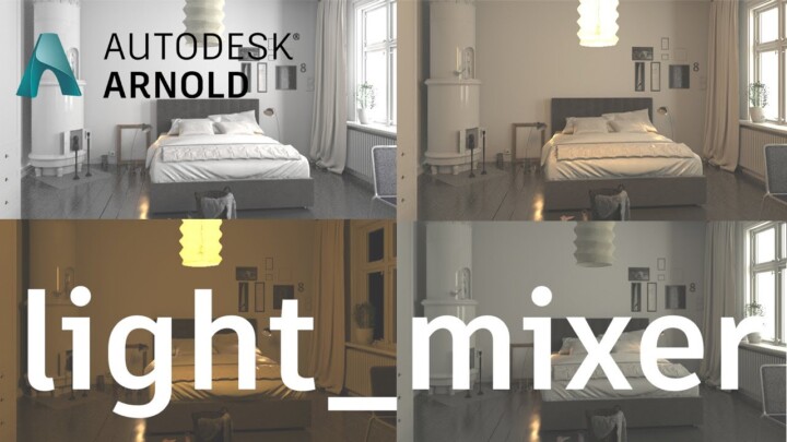 Arnold tutorial – light_mixer imager in MAXtoA