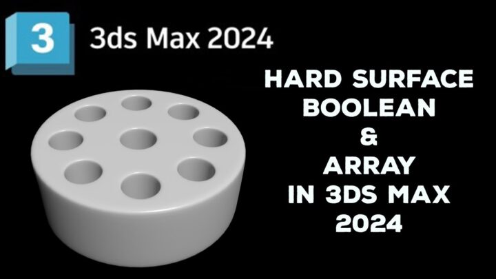Hard surface Topology Boolean & array in 3ds max2024 | Modeling Techniques for beginners @zna_studio