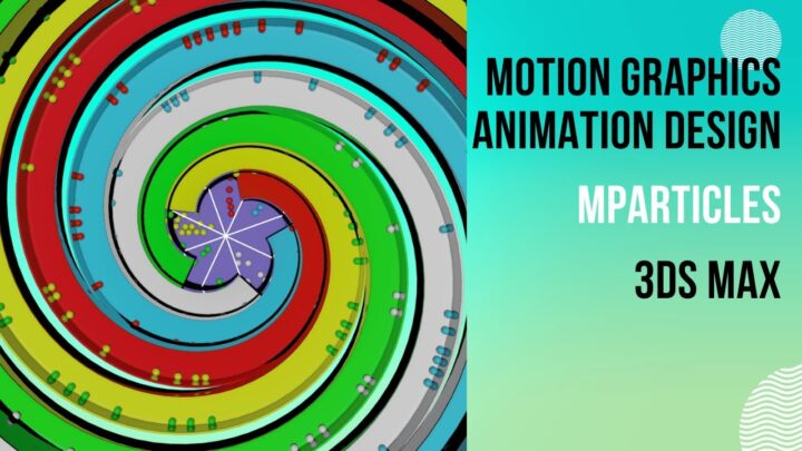 motion graphics animation in 3ds max with mparticles | Particles tutorial for beginners #3dsmax