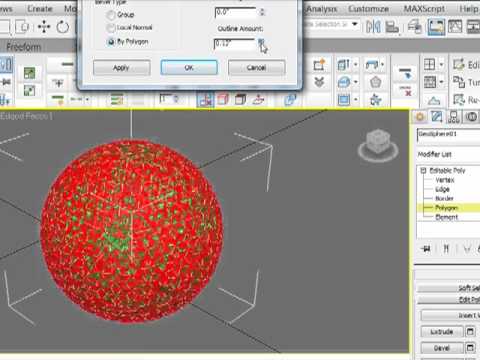 Golfball modeling in 3ds Max