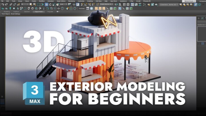 3D ISOMETRIC EXTERIOR – 3D Modeling for Beginners
