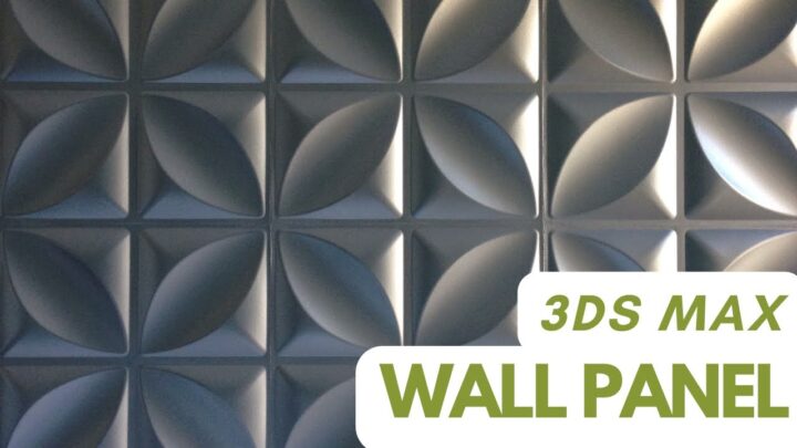 Interior Wall panel Design in 3ds max | Interior design modeling for beginners #3dsmax #3dinterior