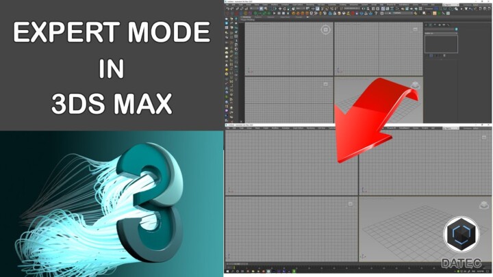Expert Mode in 3D Studio Max