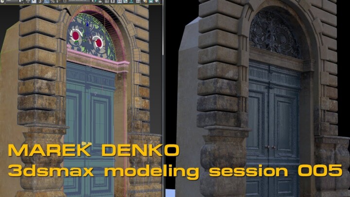 3dsmax Modeling Session 05 – Ornate Door modeling  – part 2