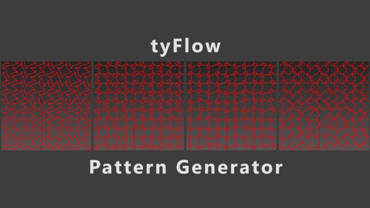 tyFlow pattern generator with scena.