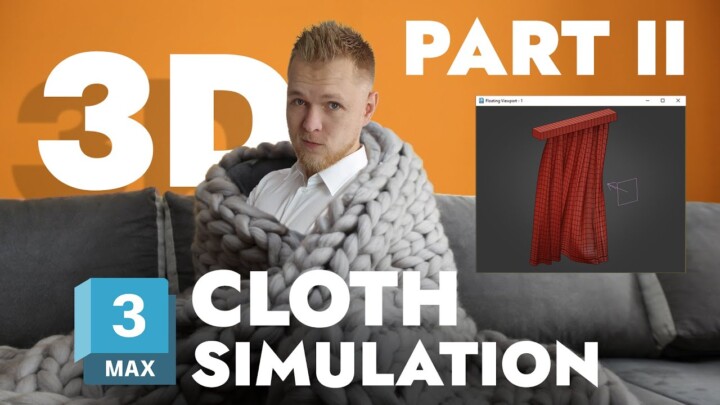 Advanced Cloth Simulation in 3ds Max | Curtains Blanket Quilt and Looped Animation