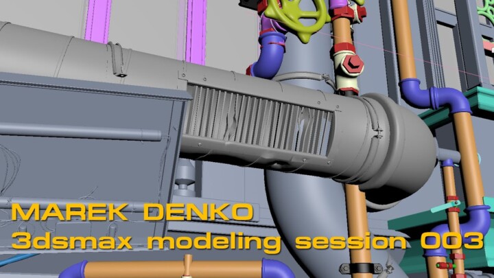 3dsmax Modeling Session 03 – Vent detailing/damaging