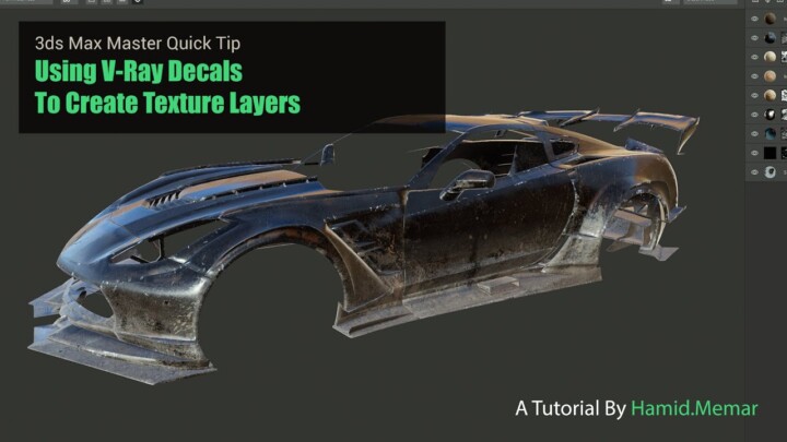 3ds Max Quick Master Tip : Using V-Ray Decals to Create Texture Layers