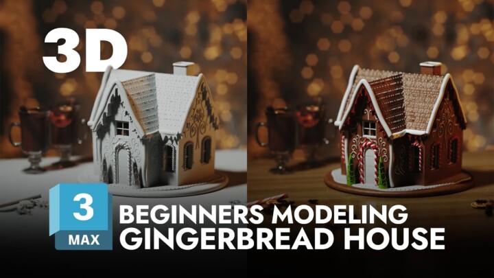 Gingerbread House | Live Modeling with VizAcademy! | Beginners friendly