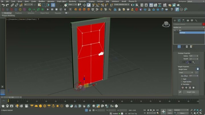 3ds Max Quick Tutorial : How to Rig Game Props Using Bones & Skin Modifier