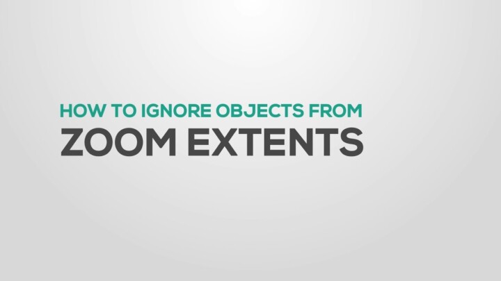 How to Ignore Zoom Extents in 3DS Max