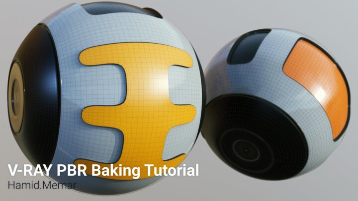 3ds Max Quick Tutorial : Create a Single PBR Baked Object from Multiple Objects (V-Ray)