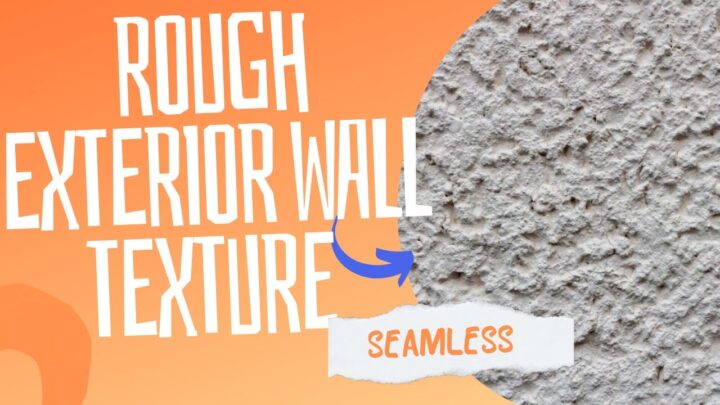 Rough exterior wall texture in 3ds max 2024 | Slate Material editor | exterior design in 3ds max
