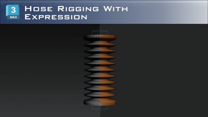 Hose rigging with expression controller in 3ds max | 3DS Max Rigging Tutorial | Hanora 3D