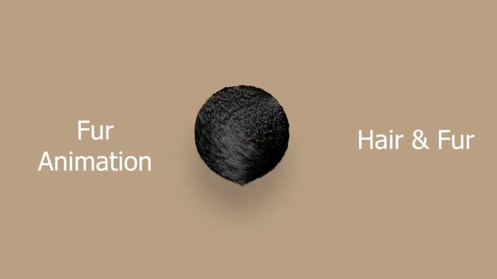 Hair animation in 3ds max | Hair And Fur Modifier | 3ds max 2024