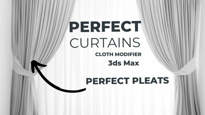 How to make Perfect Curtains with Perfect Pleats | Cloth modifier in 3ds max #3dsmax