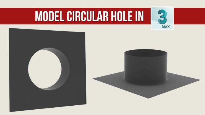 Make Circular holes in 3ds max | 3dsmax Modeling Tips and Tricks