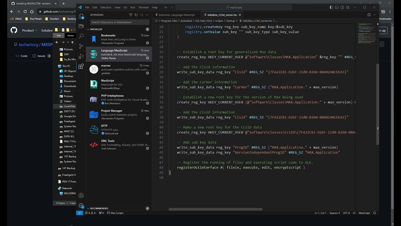 VSCode to 3DSMax