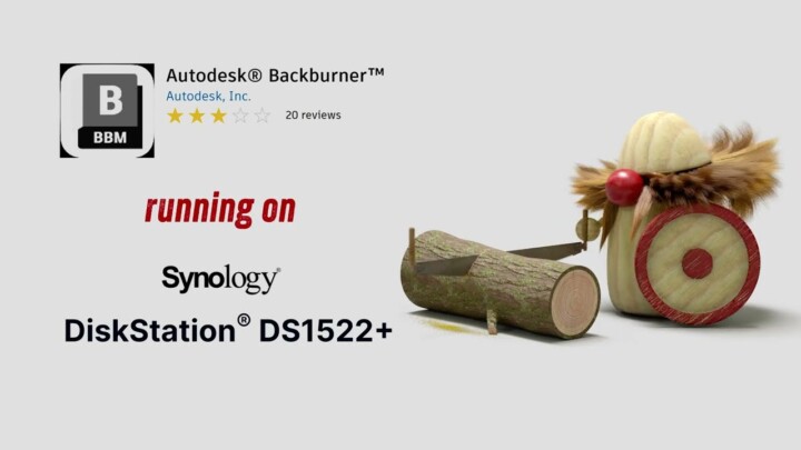 Autodesk Backburner Manager running on Synology NAS