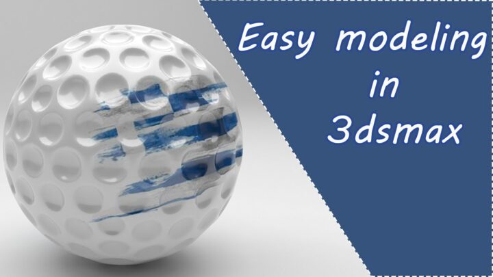 Golf ball easy modeling in 3ds max