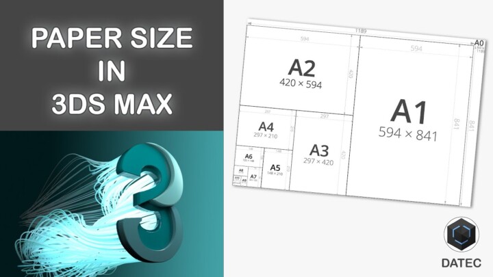 Set Print Paper Size For Render Output in 3DS Max