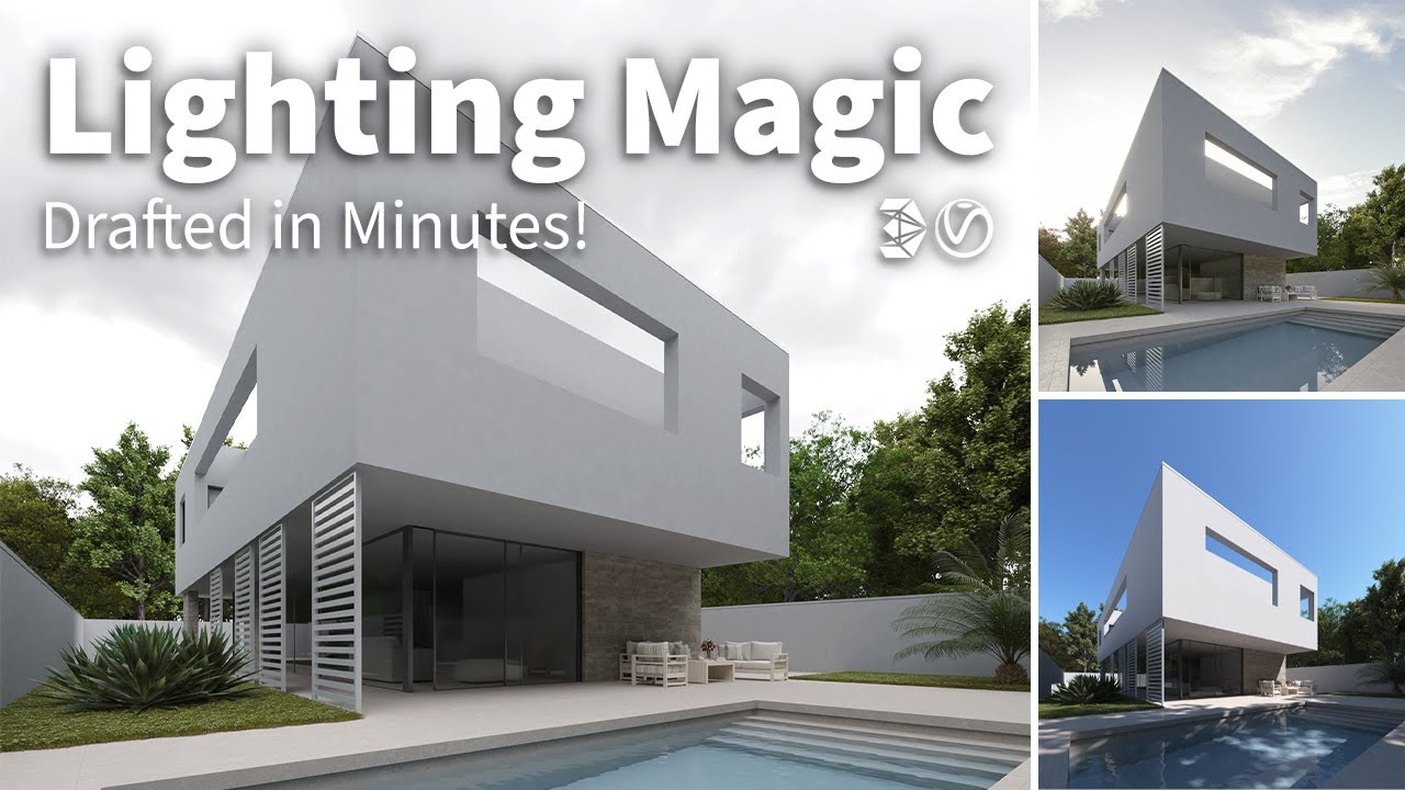 Exterior lighting in 3ds max: How to Set Up Perfect Lighting in Minutes! V-ray and 3DS MAX