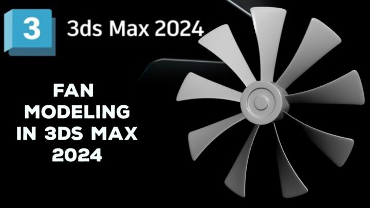 Fan modeling in 3ds max 2024 | Hard surface topology 3ds max 2024 | exhaust fan CPU fan propeller