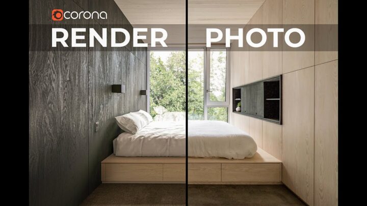 RENDERING A BEDROOM IN 3DS MAX AND CORONA RENDERER 8 | POST PRODUCTION | BASED ON A PHOTO