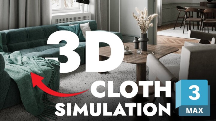 Cloth Simulation in 3ds Max | Pillow Curtain Throw