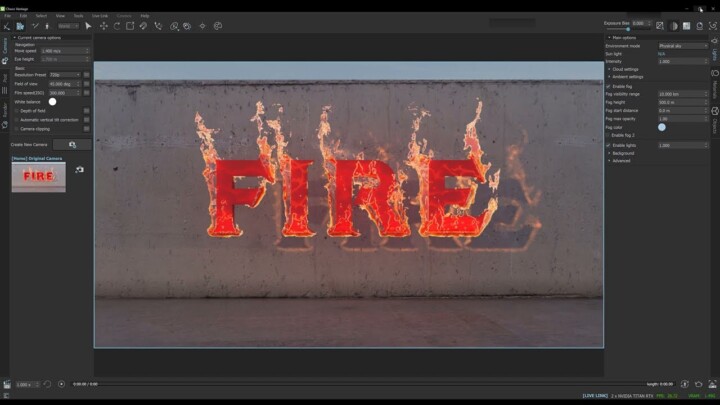 3Ds Max Tutorial | How to Live-Preview a Phoenix FD Fire simulation in Chaos Vantage