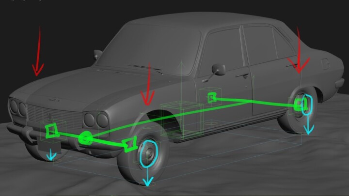 Car Physics In 3Ds Max [EASY METHOD]