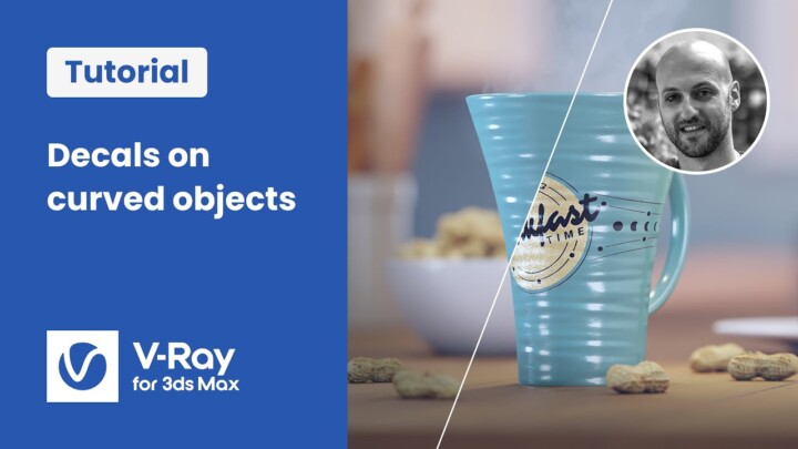 V-Ray for 3ds Max — Adding realistic stickers and labels to curved objects