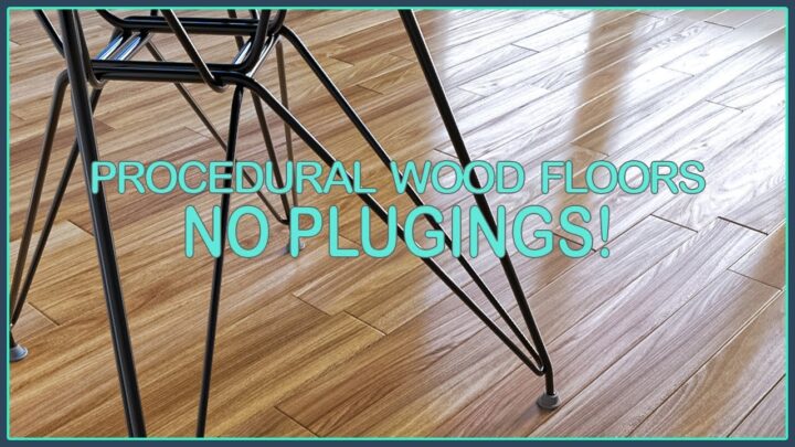 Procedural wood floor with Array modifier