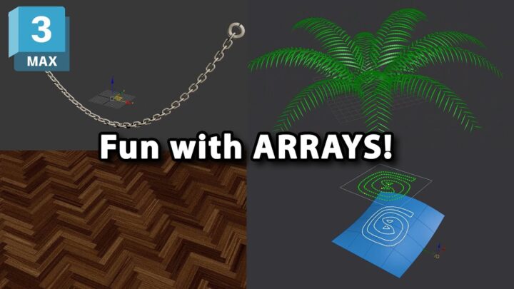 Array applications in 3ds Max